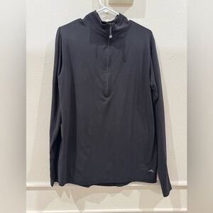 Polar Edge Black Large Golf Athletic Quarter-Zip Pullover Shirt Sweatshirt